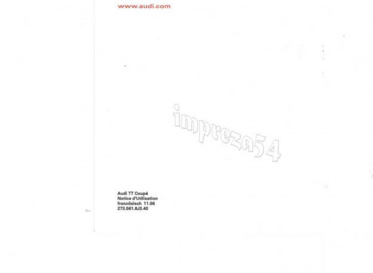 Audi TT II 2 manuel du proprietaire / page 267