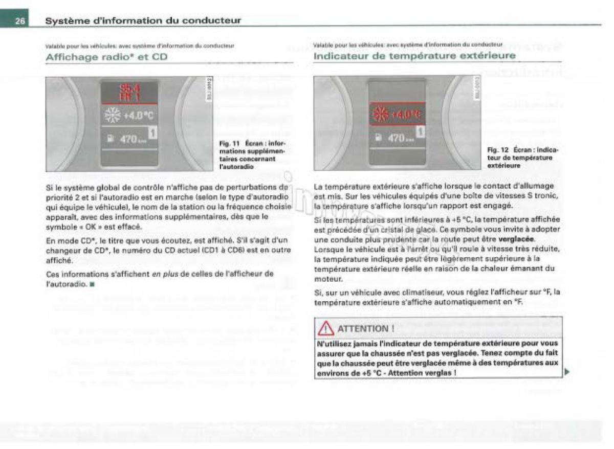 Audi TT II 2 manuel du proprietaire / page 27