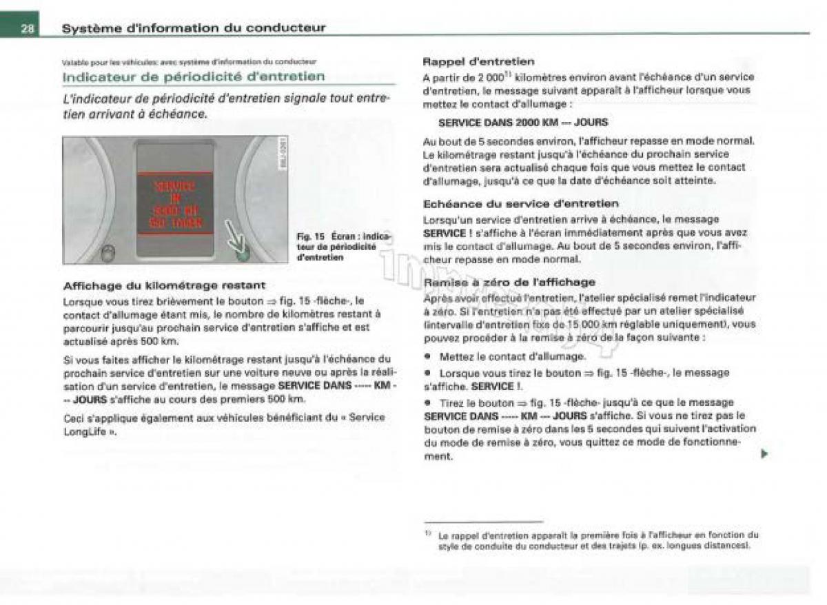Audi TT II 2 manuel du proprietaire / page 29
