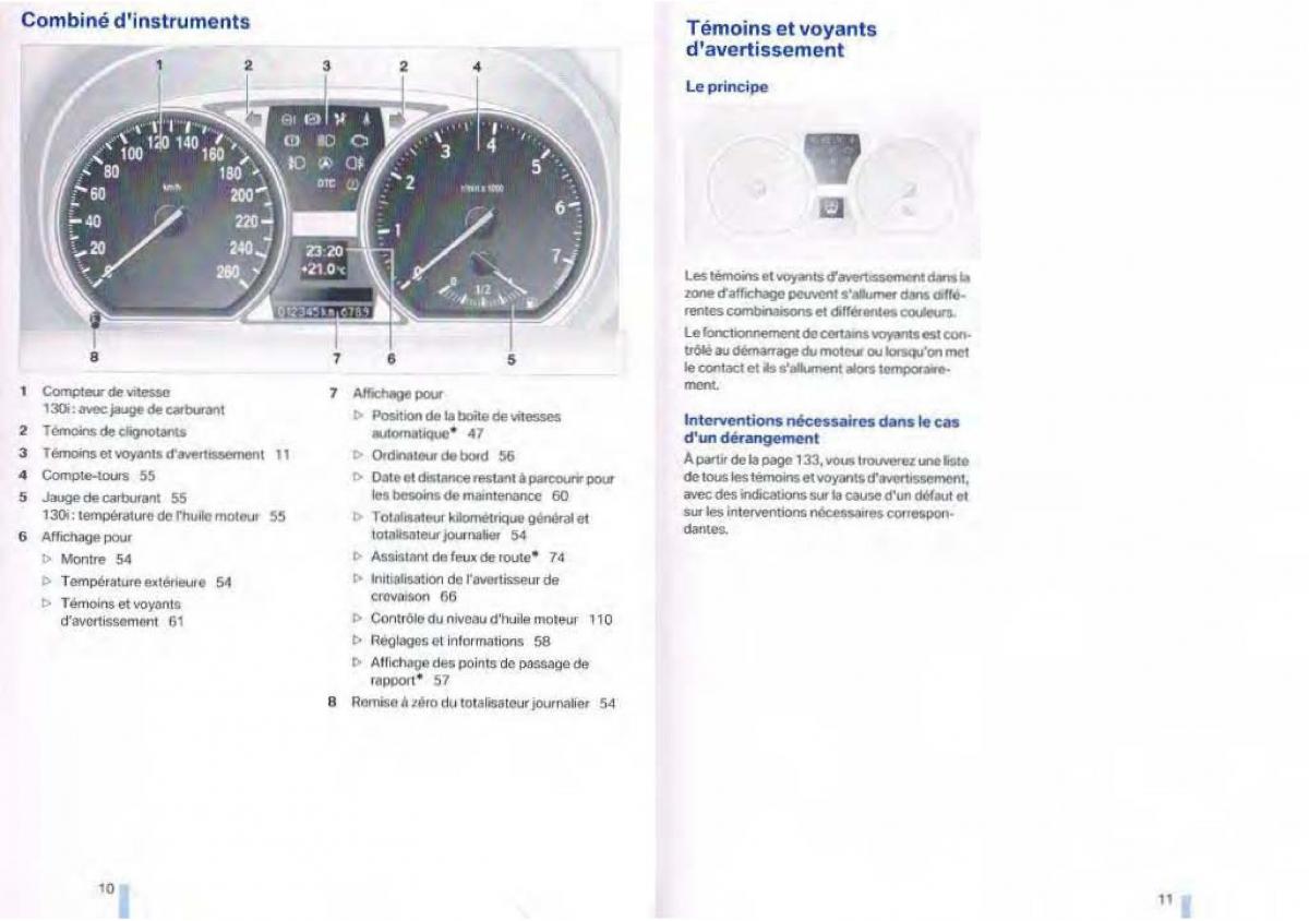 BMW 1 E87 manuel du proprietaire / page 4