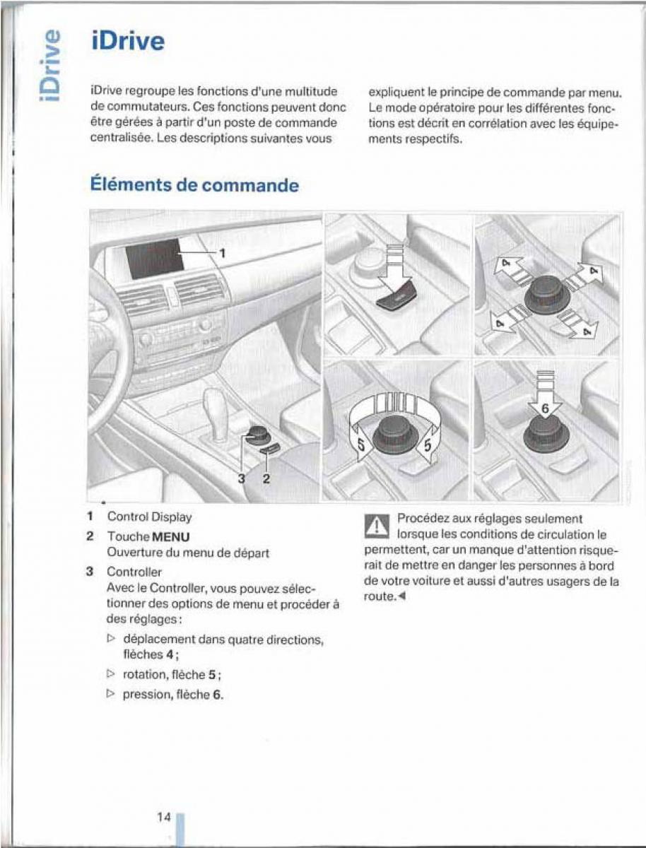 BMW X5 X6 E79 E70 manuel du proprietaire / page 14