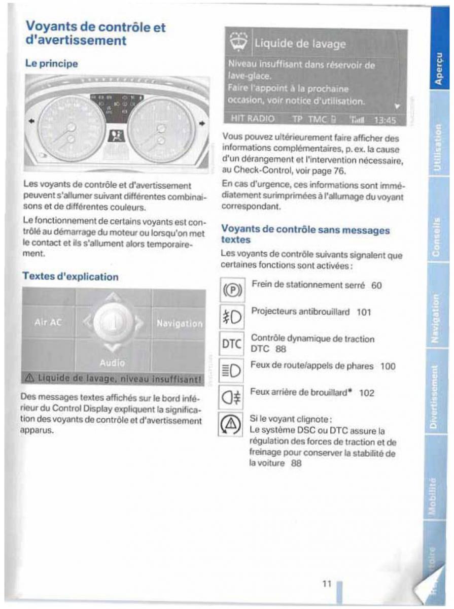 BMW X5 X6 E79 E70 manuel du proprietaire / page 11