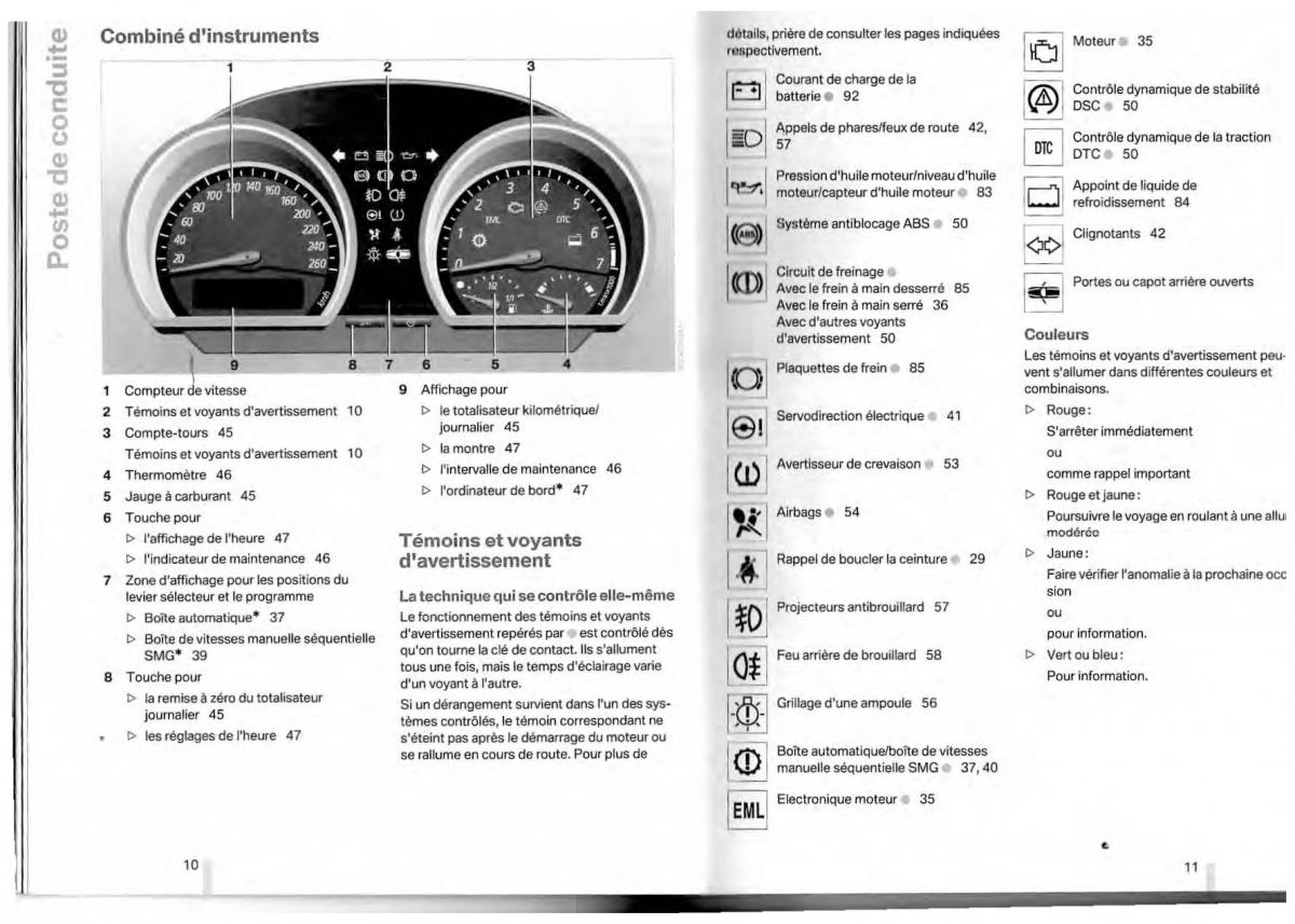 BMW Z4 E85 E86 manuel du proprietaire / page 7