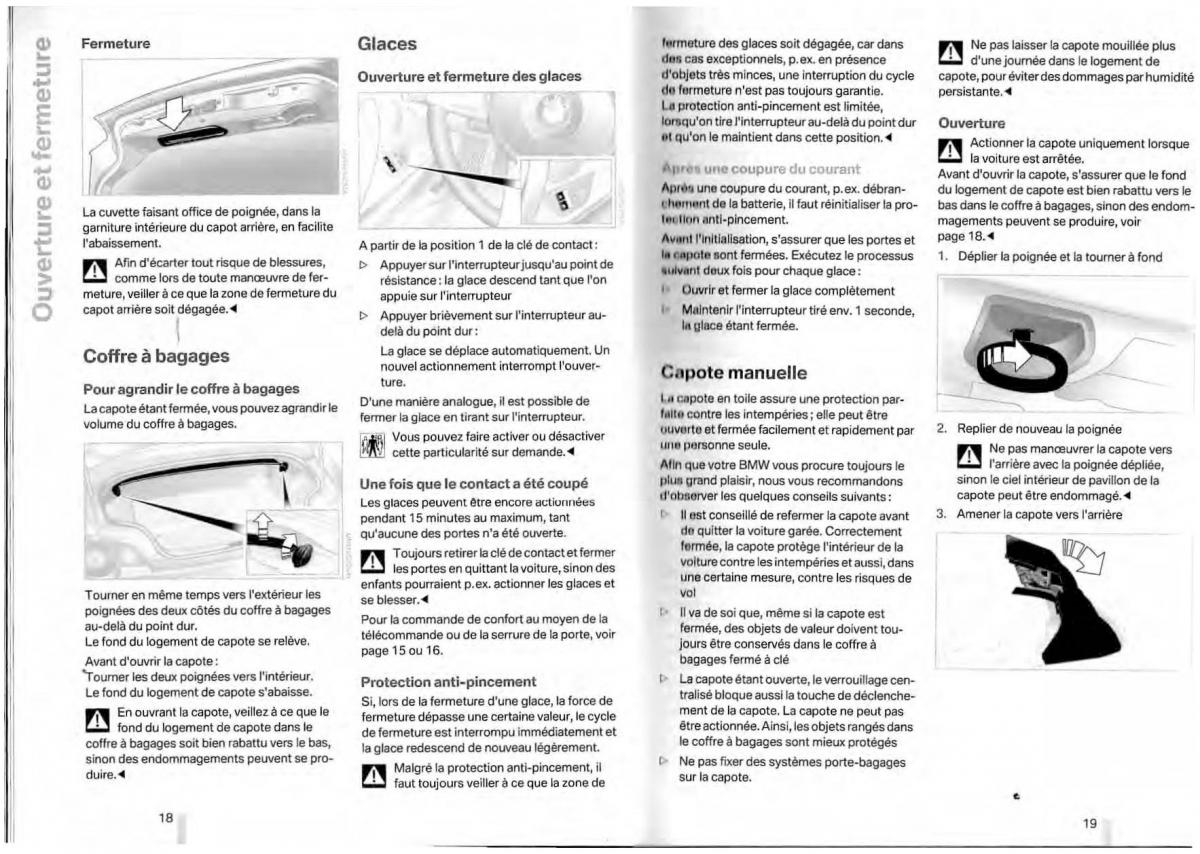 BMW Z4 E85 E86 manuel du proprietaire / page 10