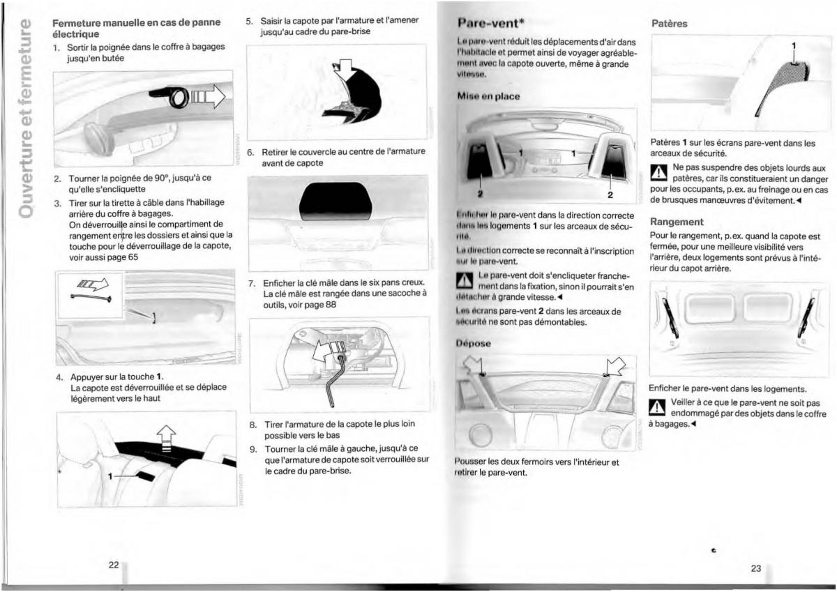 BMW Z4 E85 E86 manuel du proprietaire / page 12