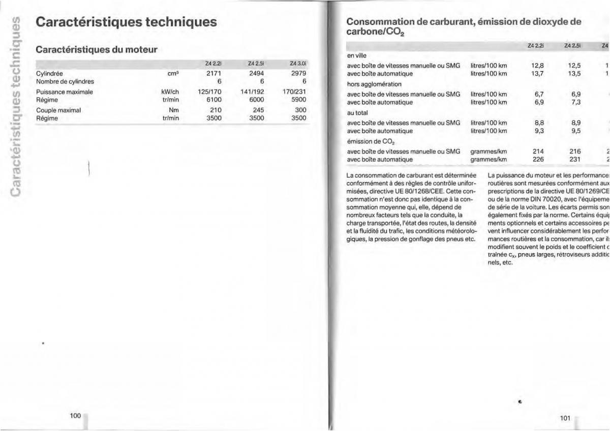 BMW Z4 E85 E86 manuel du proprietaire / page 48