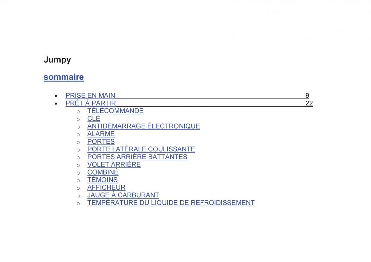 Citroen Jumpy Atlante manuel du proprietaire / page 2