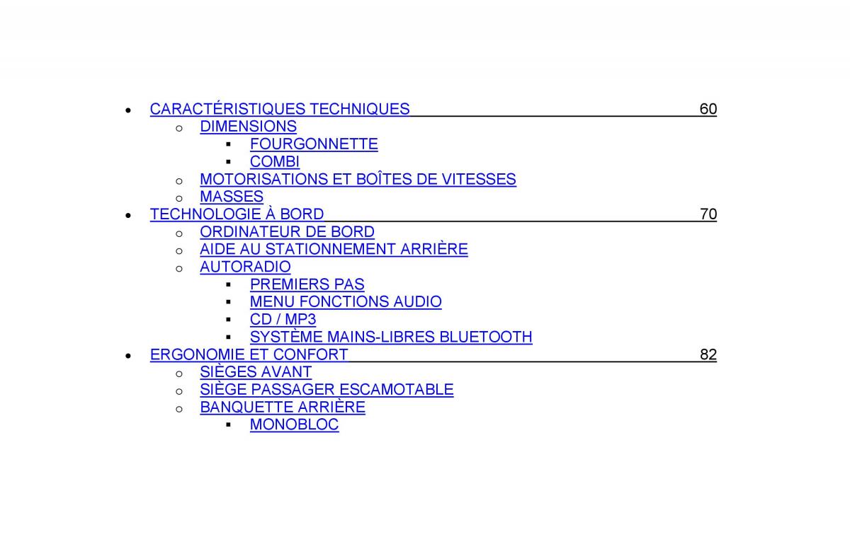 Citroen Nemo manuel du proprietaire / page 4