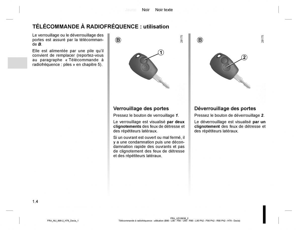 manual  Dacia Duster I 1 manuel du proprietaire / page 8