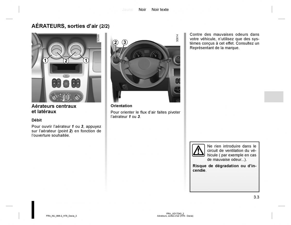 Dacia Duster I 1 manuel du proprietaire / page 81