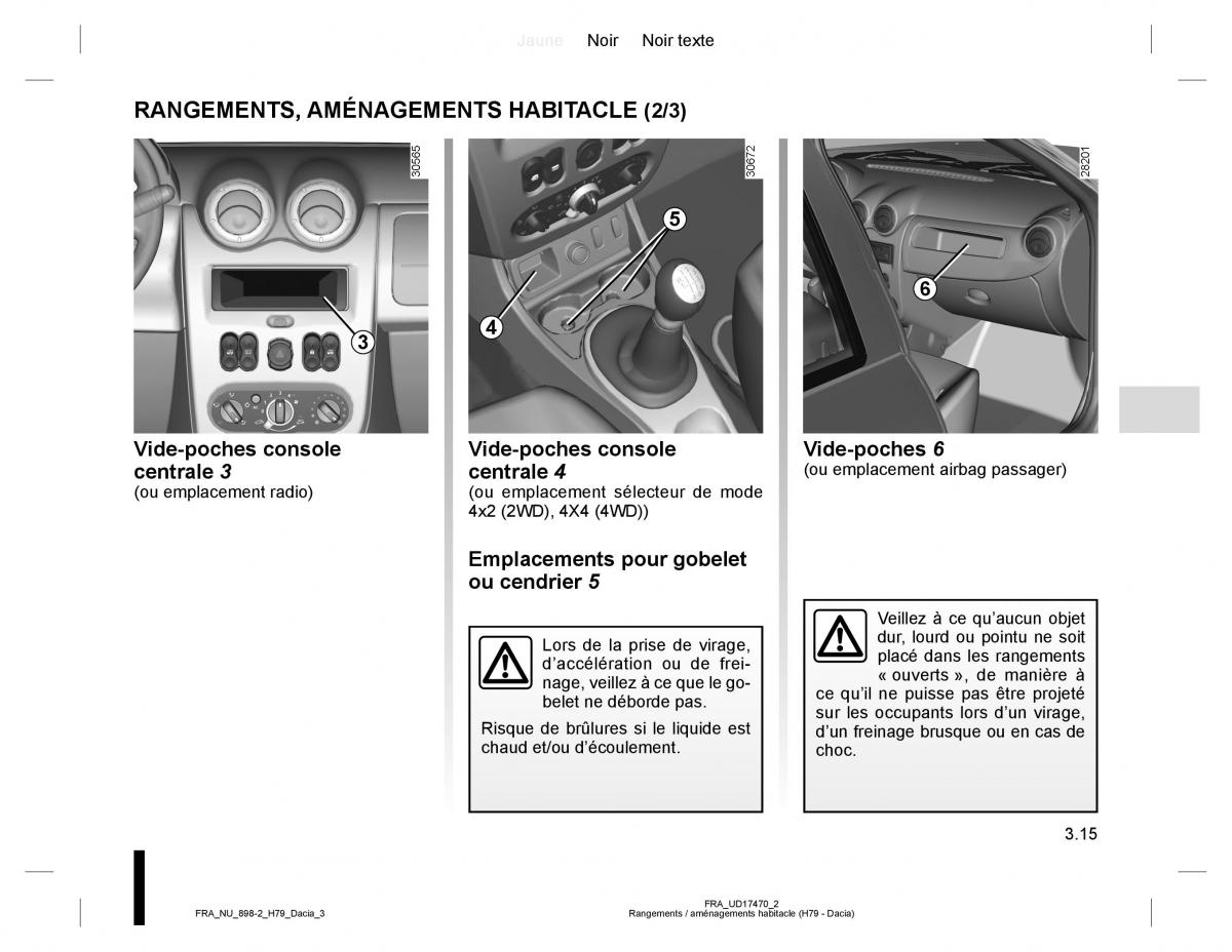 Dacia Duster I 1 manuel du proprietaire / page 93