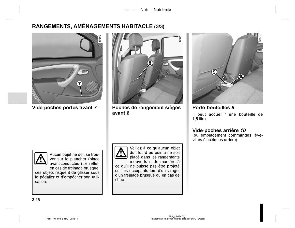 Dacia Duster I 1 manuel du proprietaire / page 94