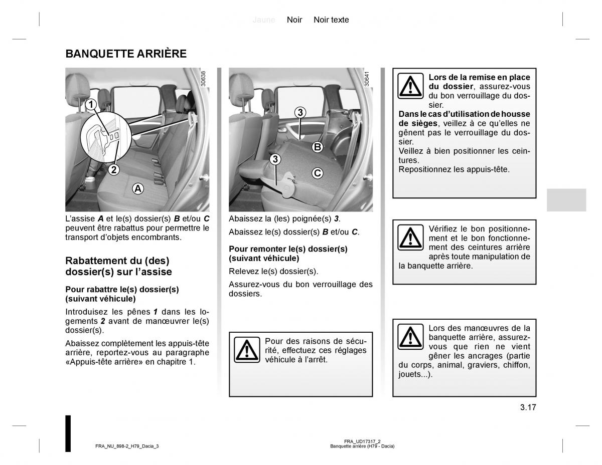 Dacia Duster I 1 manuel du proprietaire / page 95