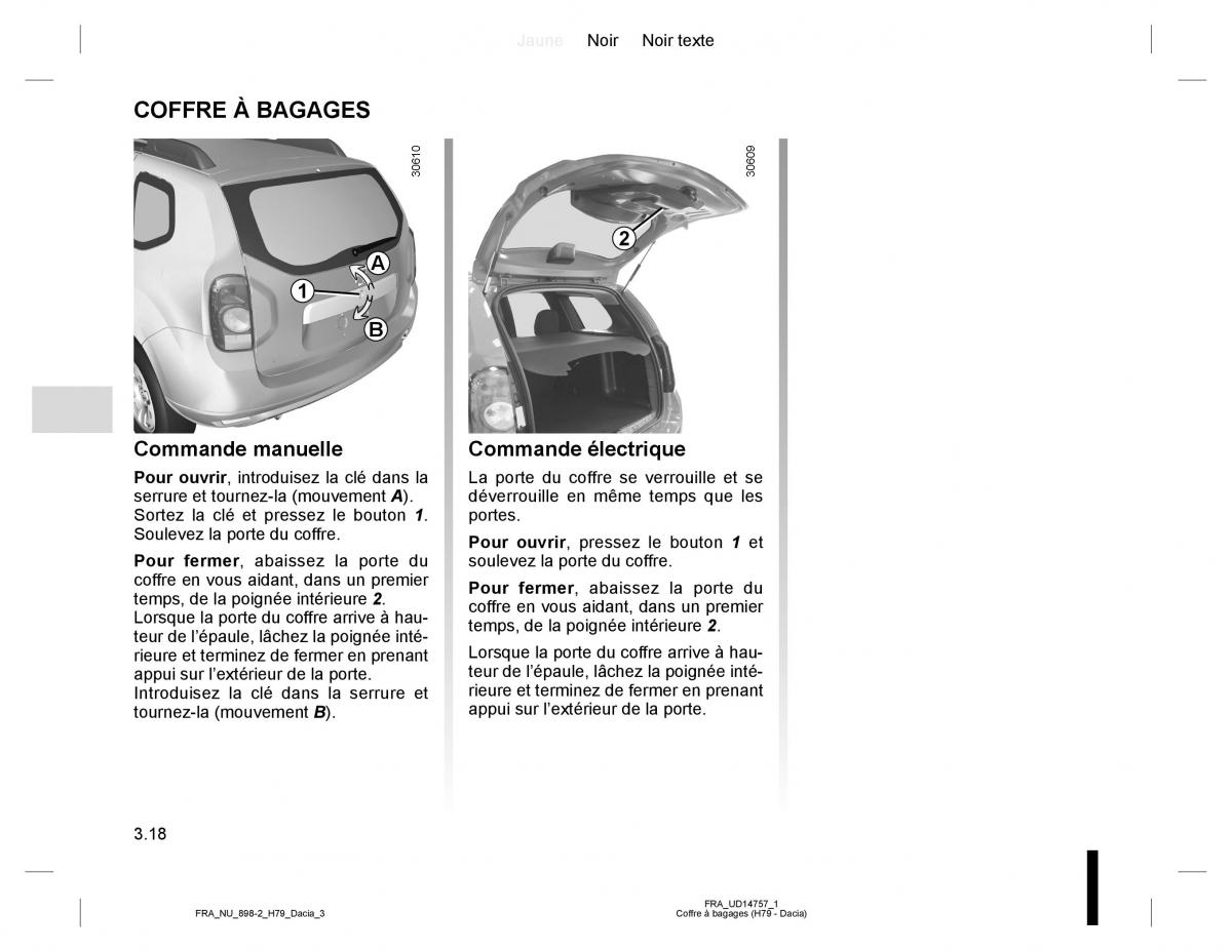 Dacia Duster I 1 manuel du proprietaire / page 96