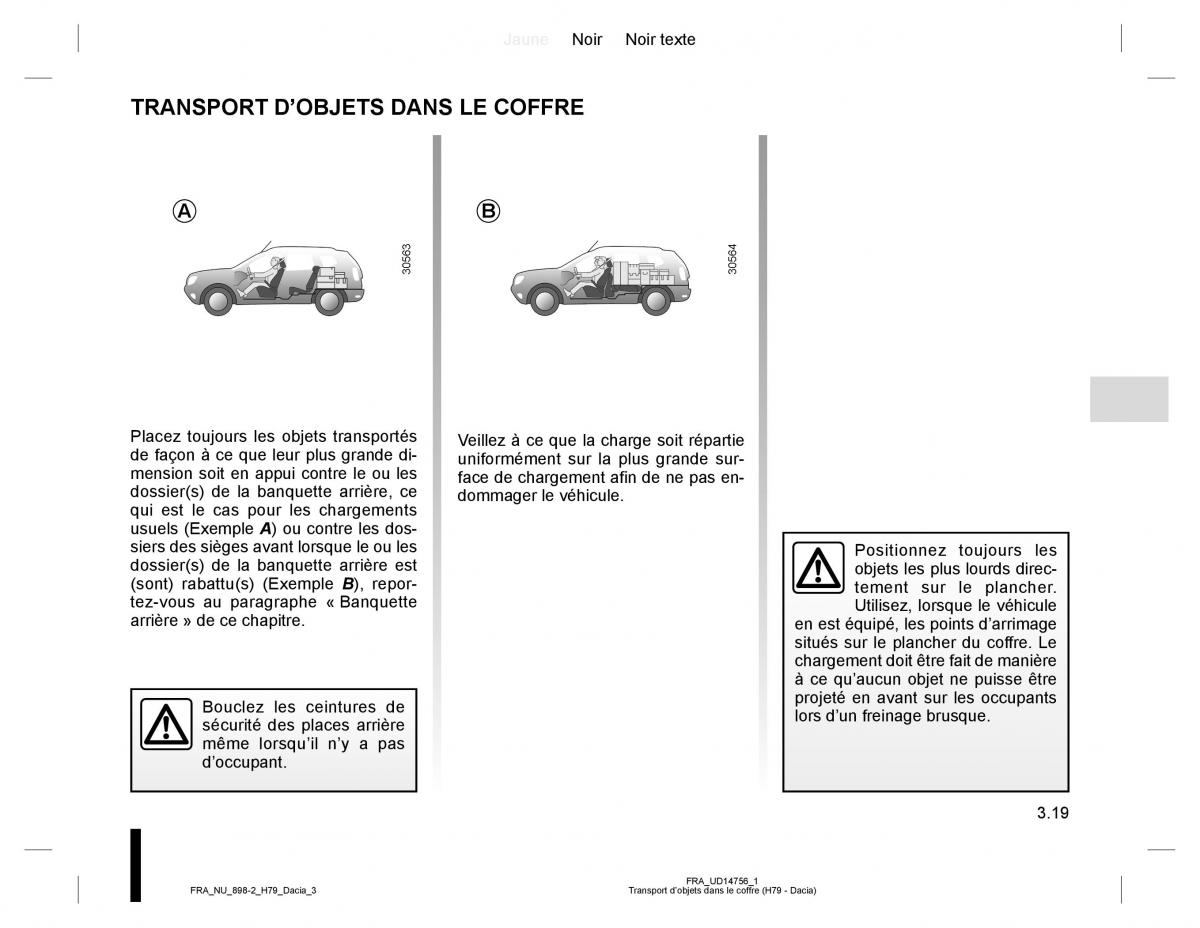 Dacia Duster I 1 manuel du proprietaire / page 97