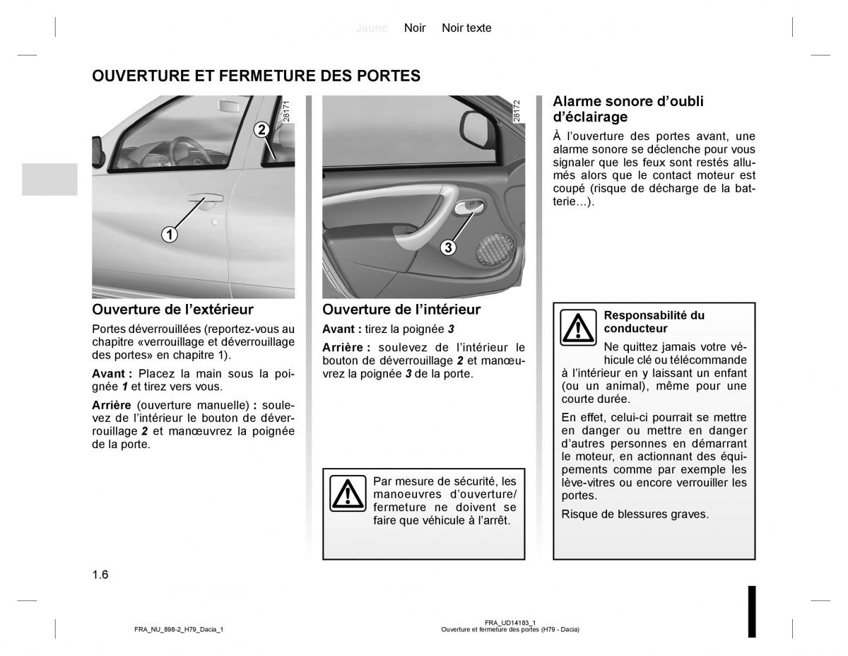 manual  Dacia Duster I 1 manuel du proprietaire / page 10