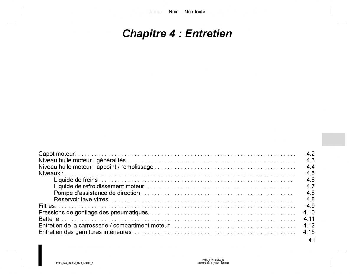 Dacia Duster I 1 manuel du proprietaire / page 101