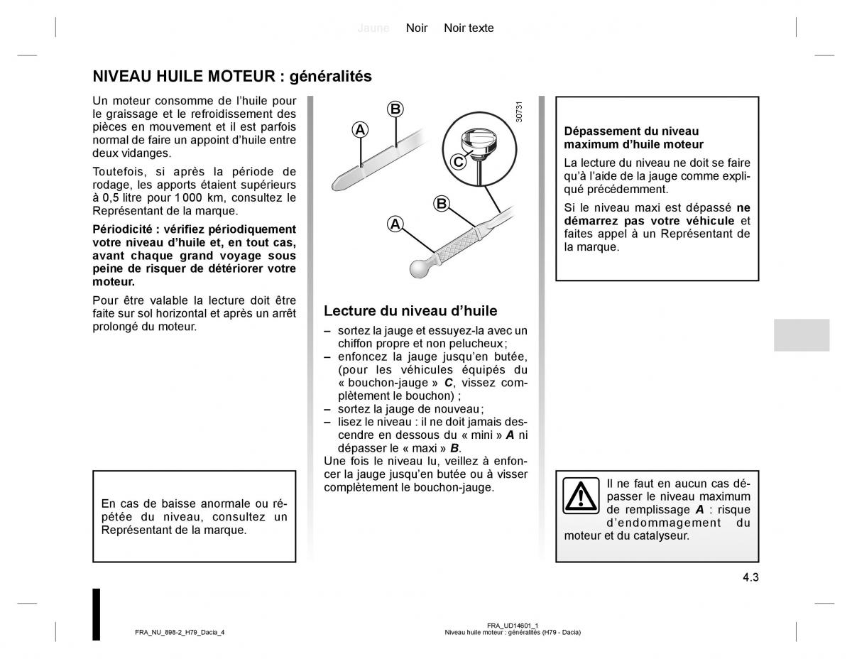 Dacia Duster I 1 manuel du proprietaire / page 103