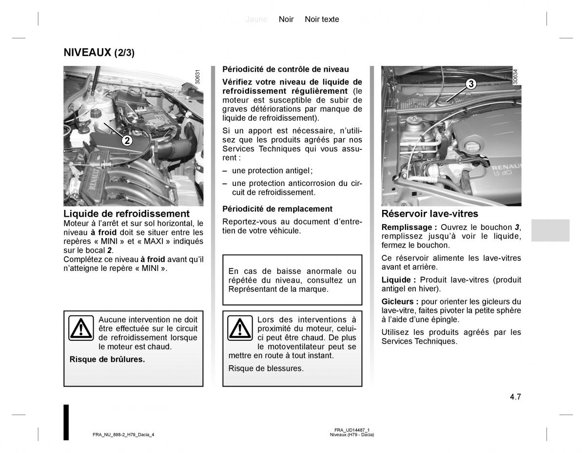 Dacia Duster I 1 manuel du proprietaire / page 107