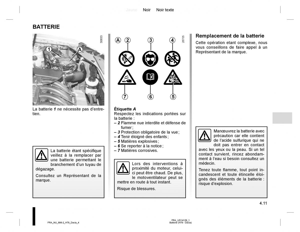 Dacia Duster I 1 manuel du proprietaire / page 111