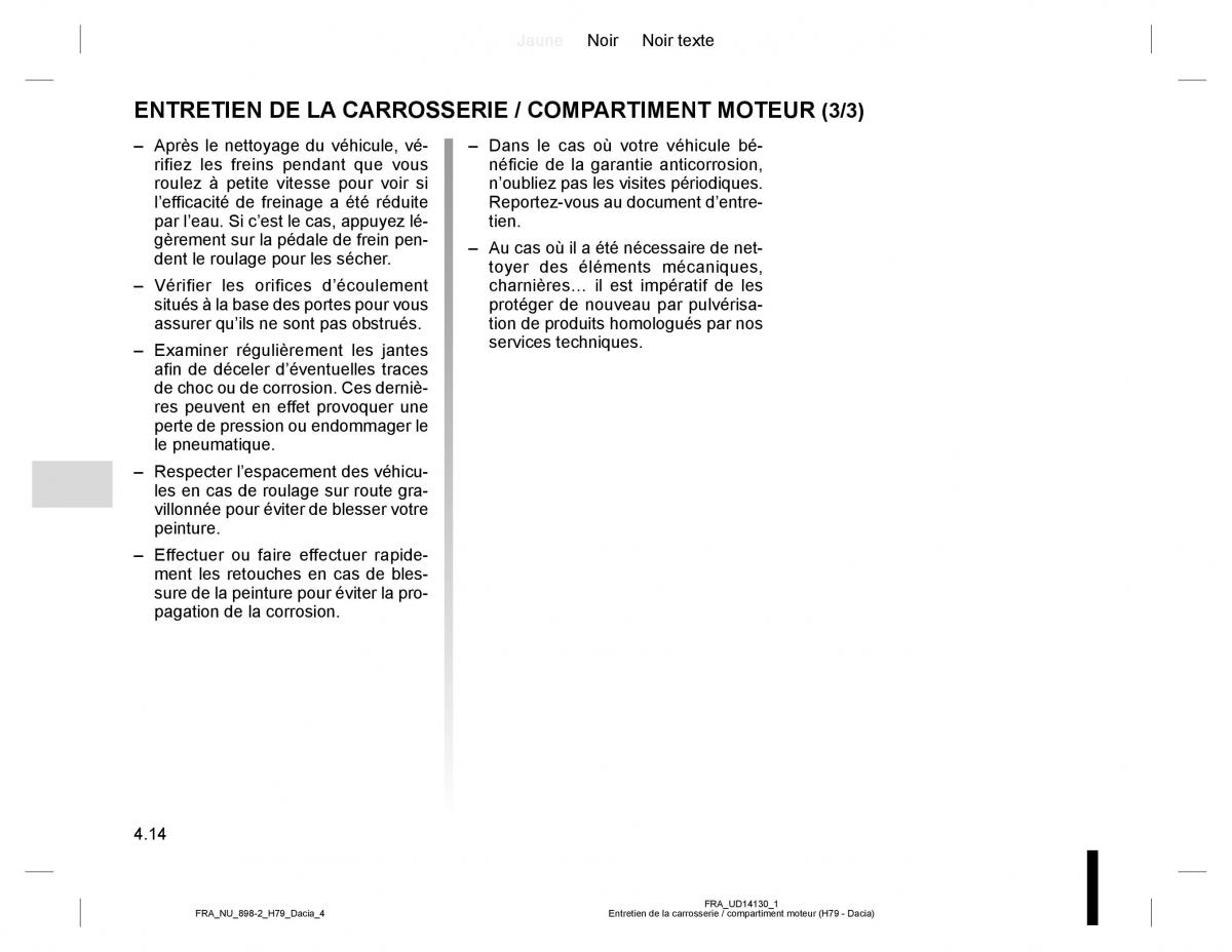 Dacia Duster I 1 manuel du proprietaire / page 114