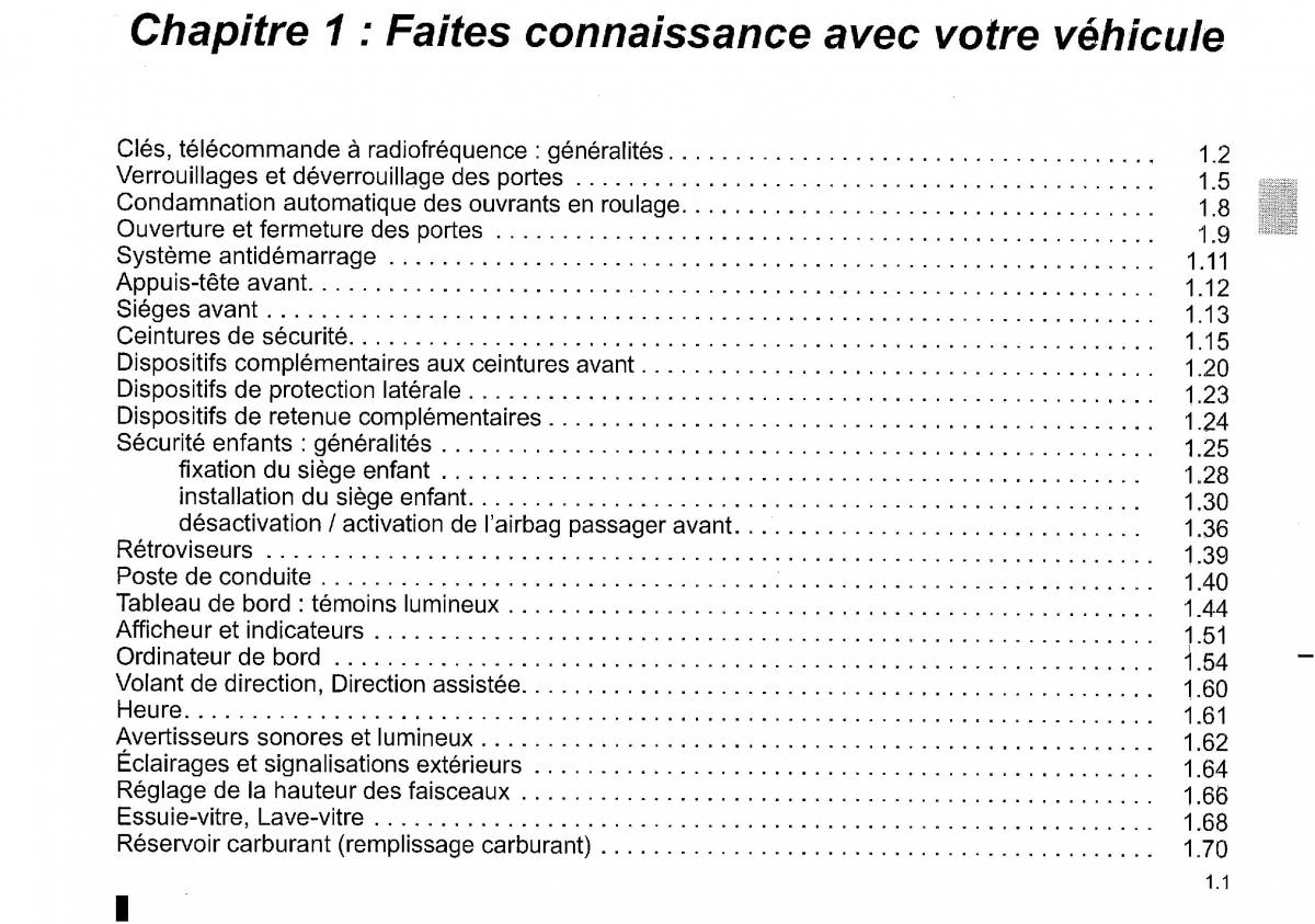 manual  Dacia Duster I 1 FL manuel du proprietaire / page 7
