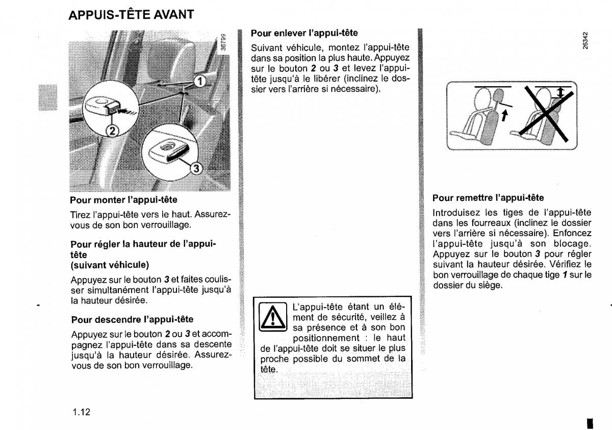 manual  Dacia Duster I 1 FL manuel du proprietaire / page 18