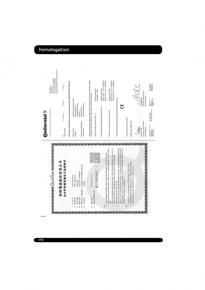 Land Rover Range Rover Evoque manuel du proprietaire / page 250