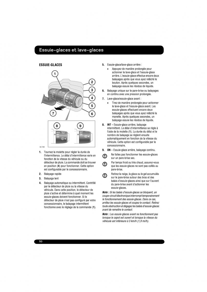 Land Rover Range Rover Evoque manuel du proprietaire / page 50