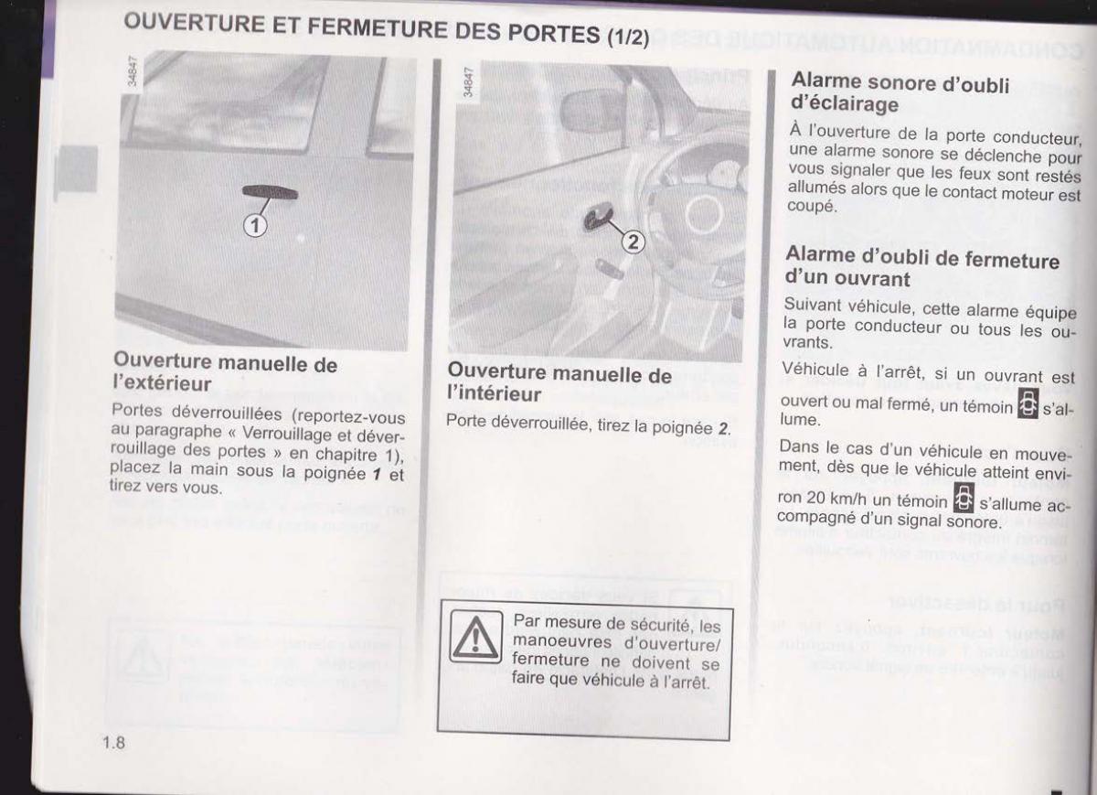Dacia Lodgy manuel du proprietaire / page 12