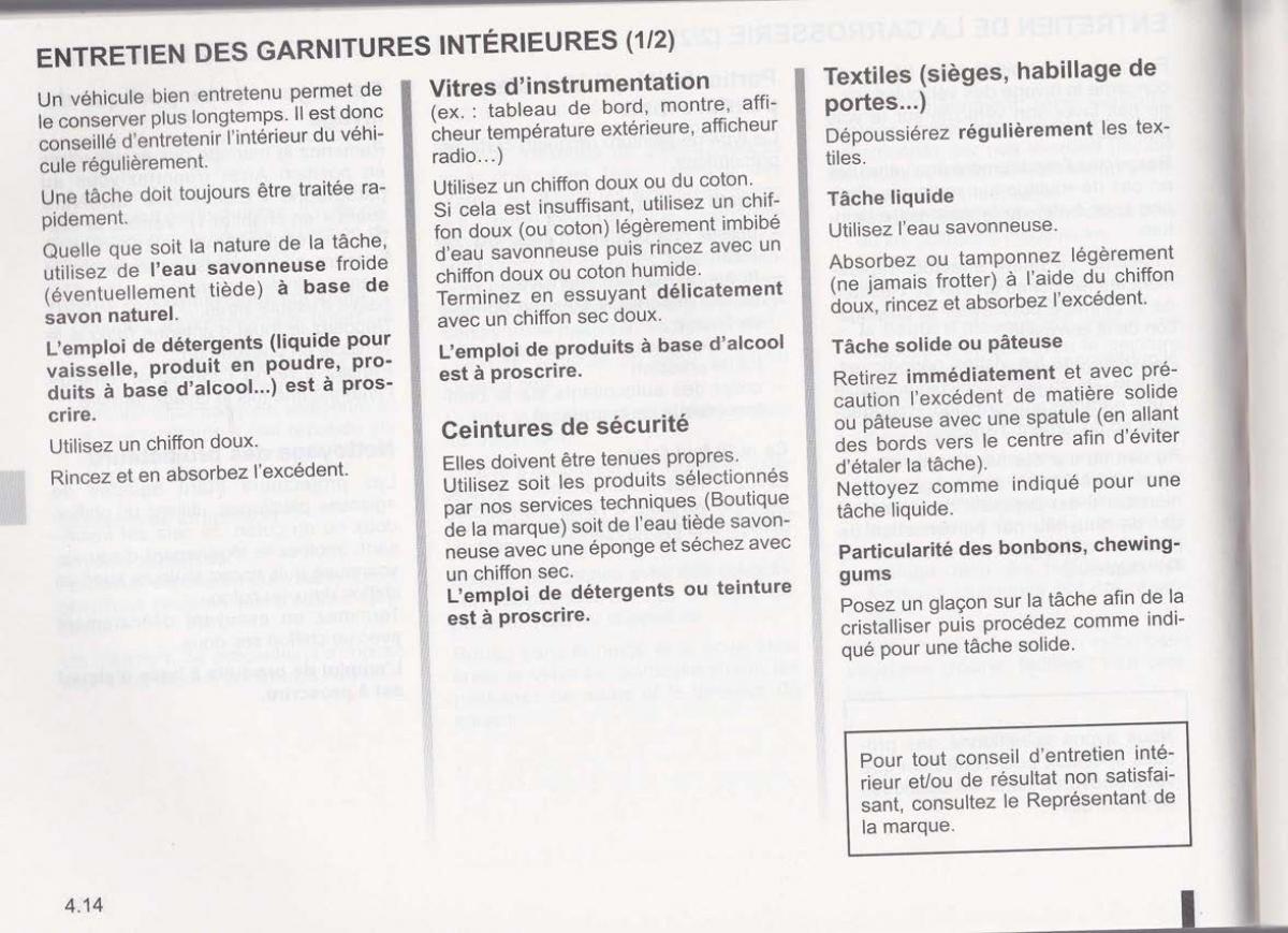 Dacia Lodgy manuel du proprietaire / page 129