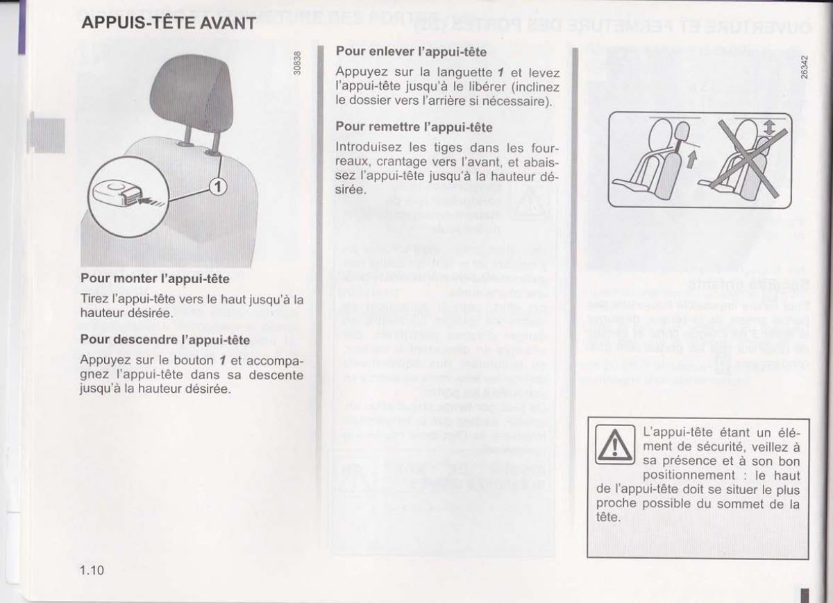 Dacia Lodgy manuel du proprietaire / page 14