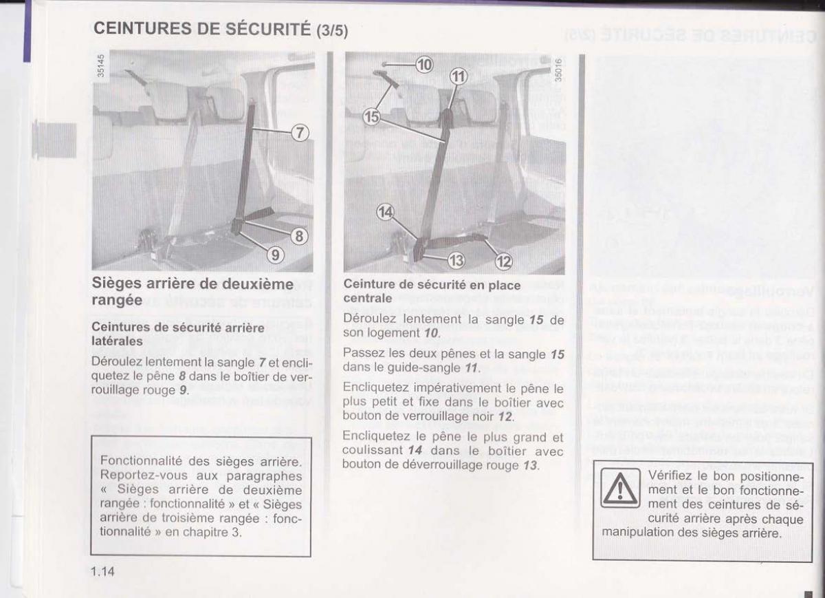Dacia Lodgy manuel du proprietaire / page 18