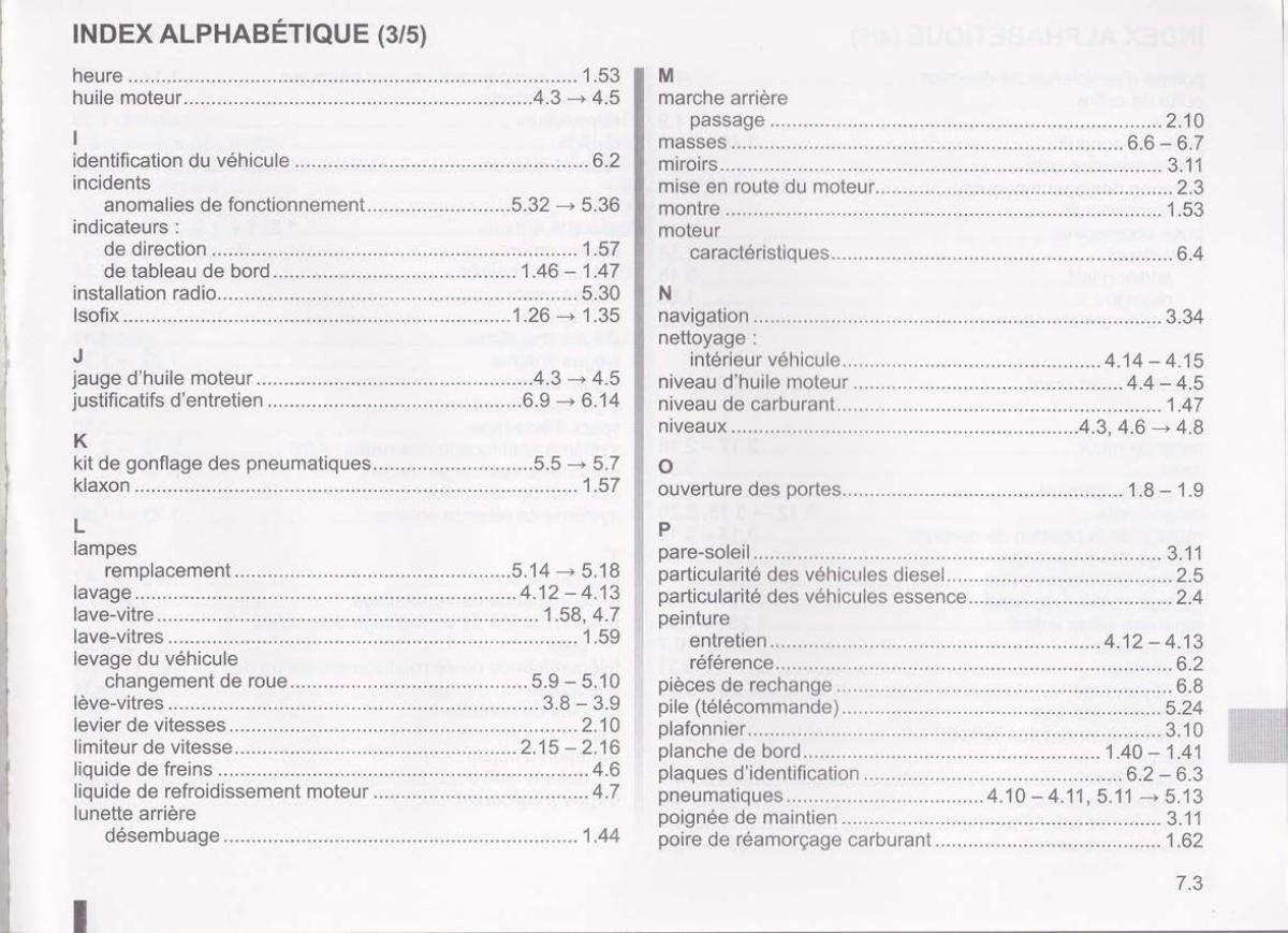 Dacia Lodgy manuel du proprietaire / page 189