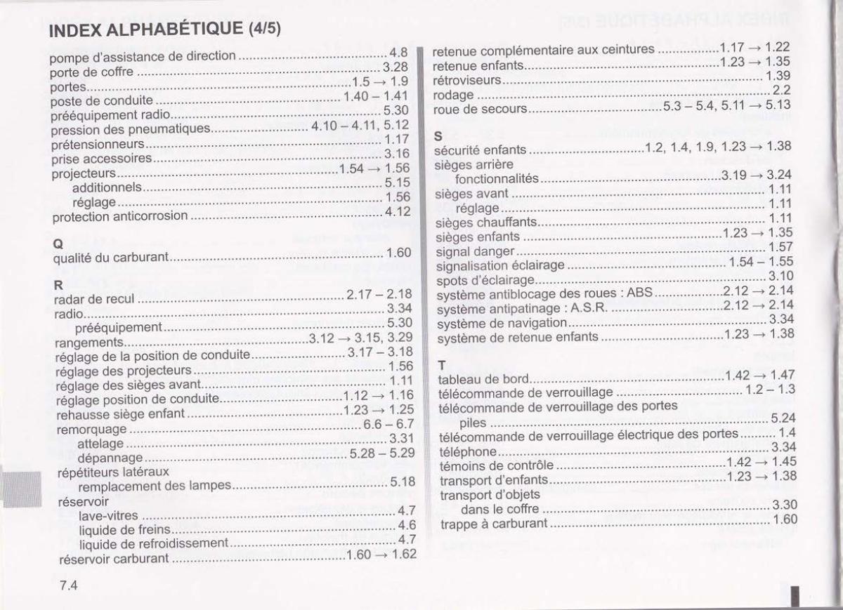 Dacia Lodgy manuel du proprietaire / page 190