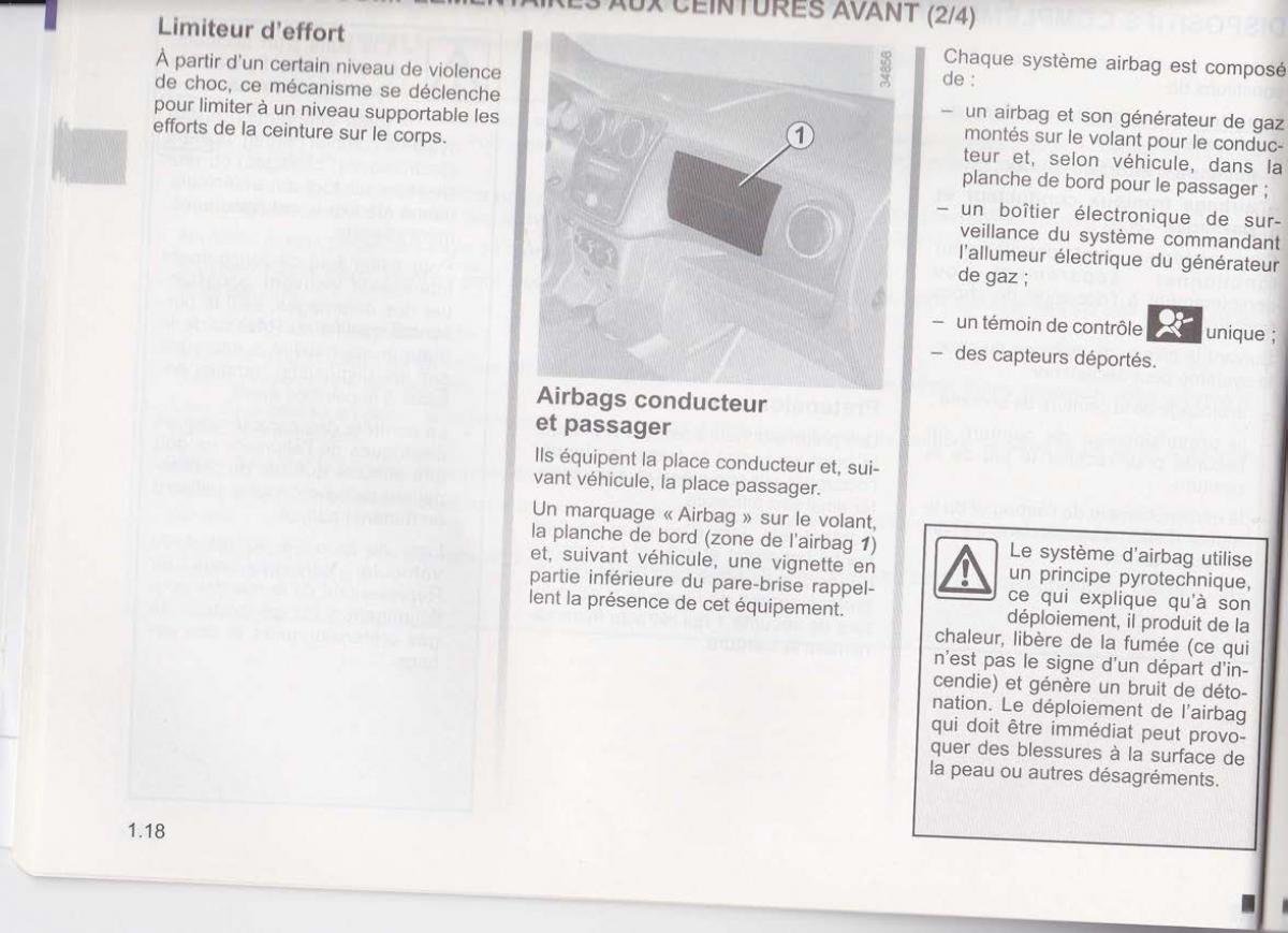 Dacia Lodgy manuel du proprietaire / page 22