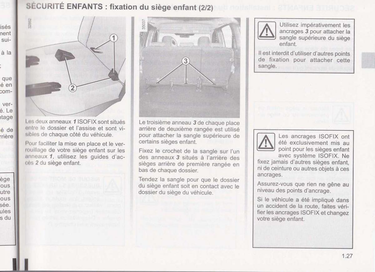 Dacia Lodgy manuel du proprietaire / page 31