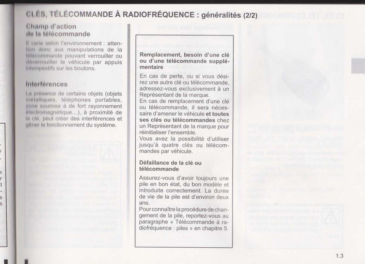 Dacia Lodgy manuel du proprietaire / page 7