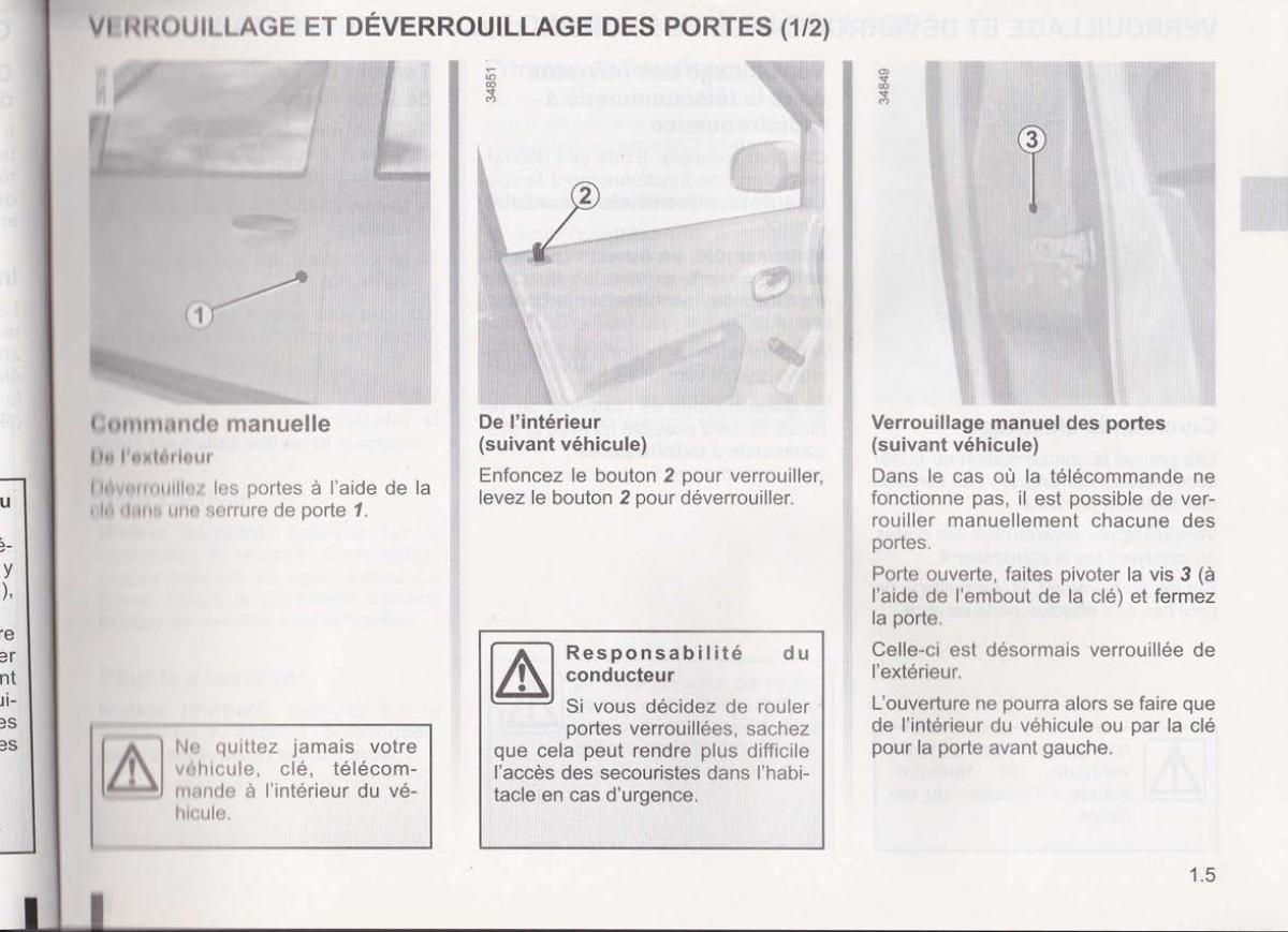 Dacia Lodgy manuel du proprietaire / page 9
