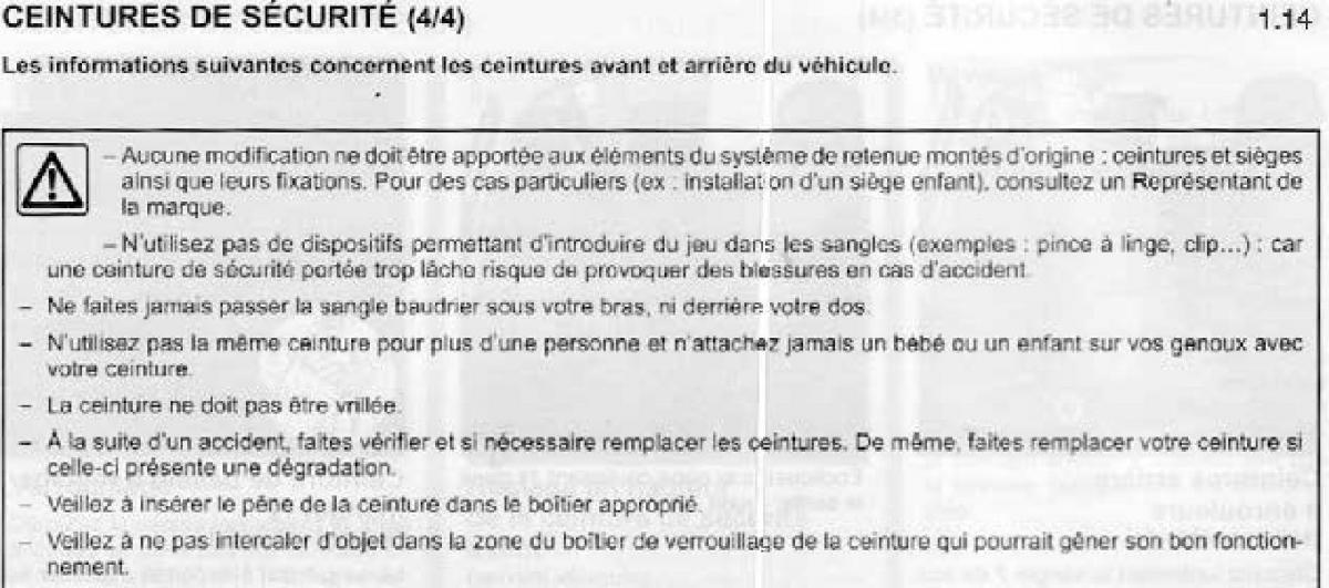 Dacia Sandero I 1 manuel du proprietaire / page 8