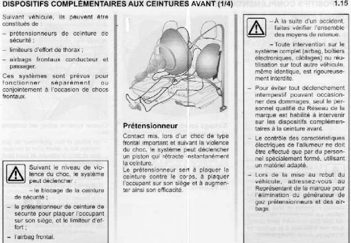Dacia Sandero I 1 manuel du proprietaire / page 9