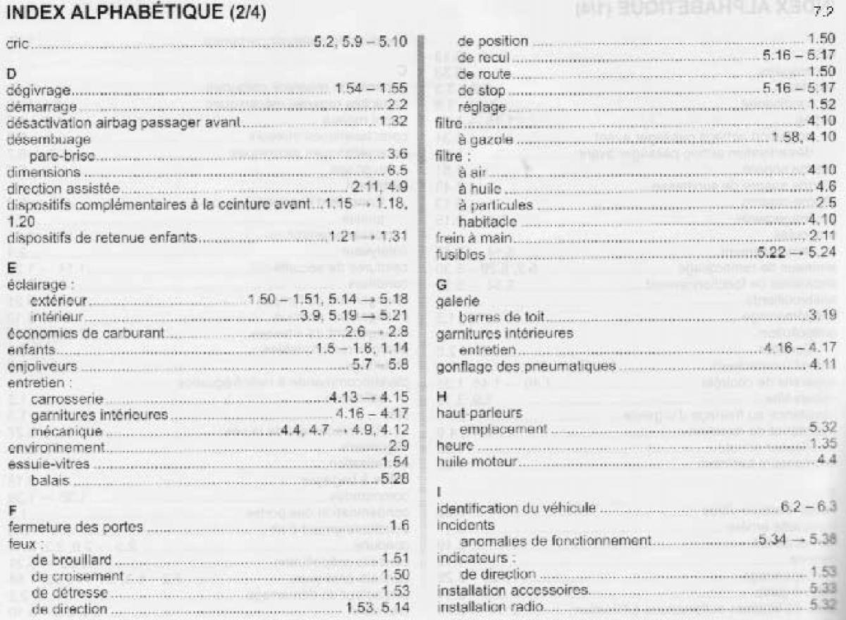 Dacia Sandero I 1 manuel du proprietaire / page 158