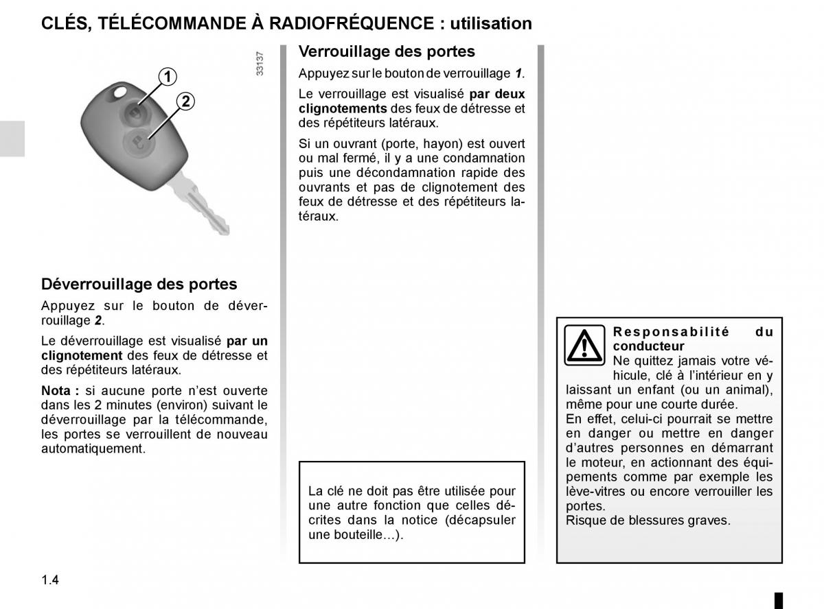 Dacia Sandero II 2 manuel du proprietaire / page 9