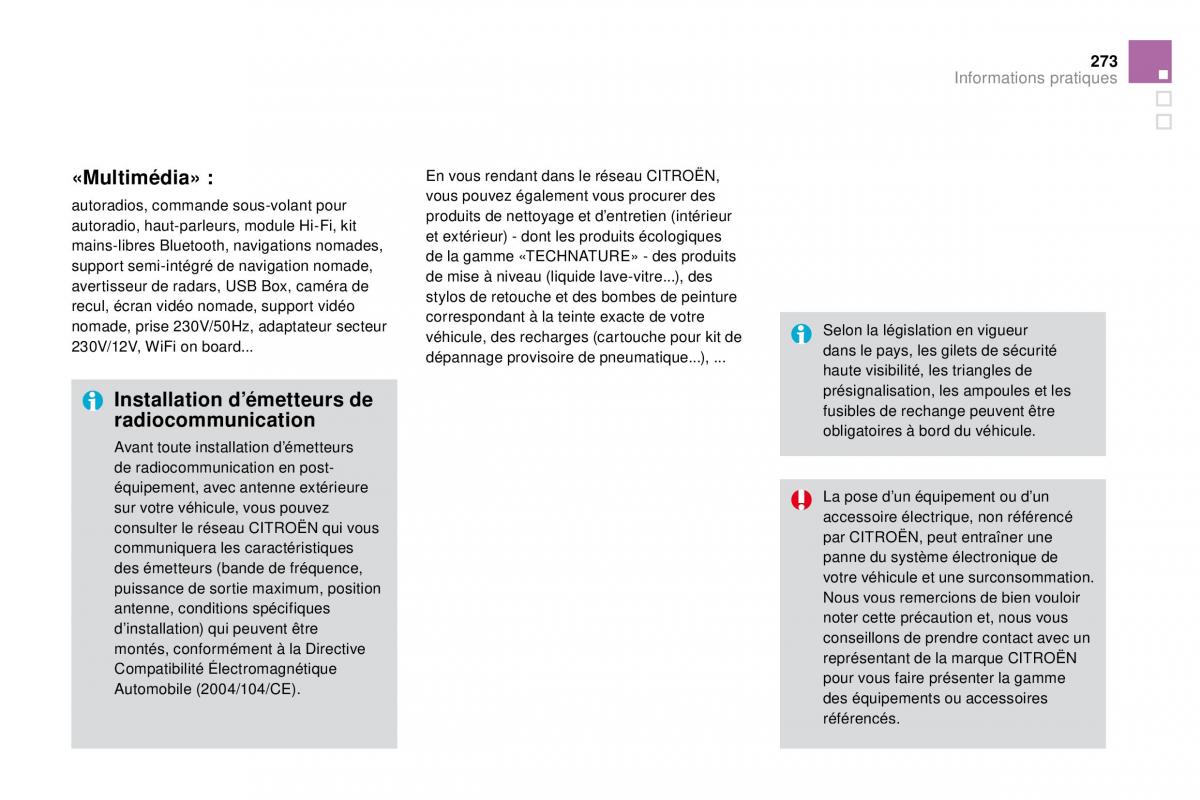 DS4 manuel du proprietaire / page 250