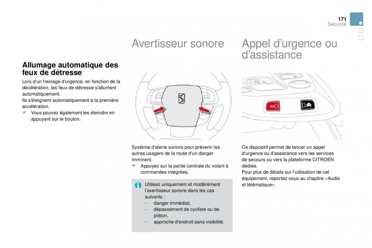DS4 manuel du proprietaire / page 257