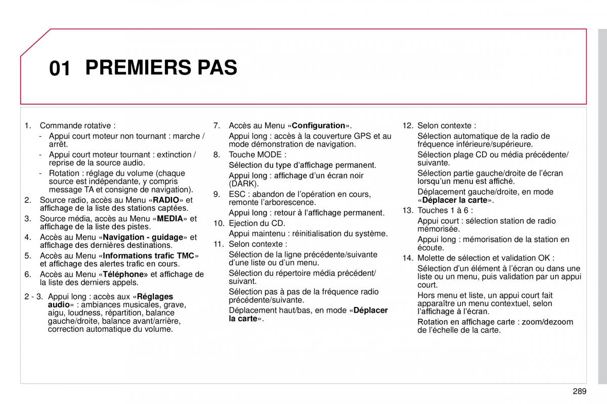 DS4 manuel du proprietaire / page 261