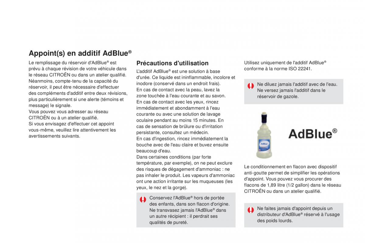 DS5 manuel du proprietaire / page 260
