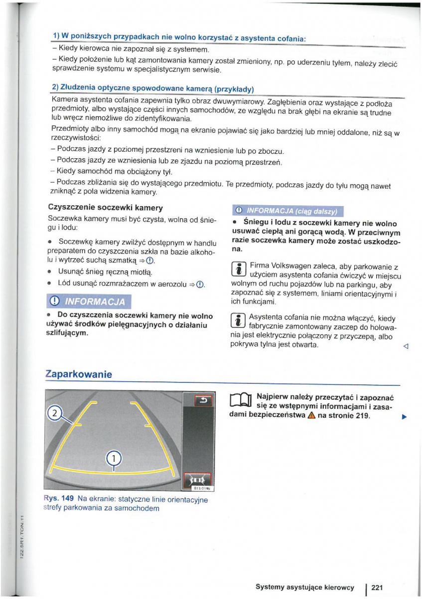 VW Touran I 1 2FL instrukcja obslugi / page 223