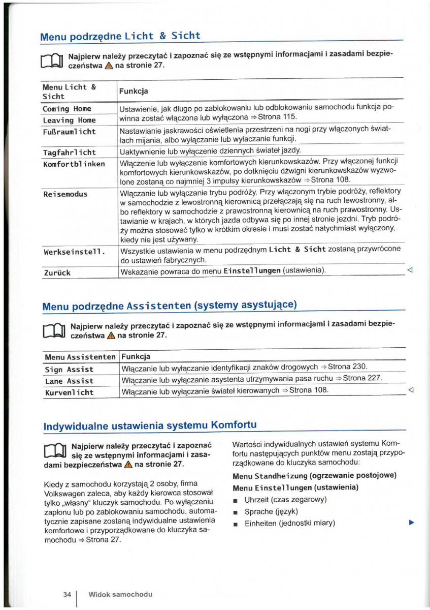 VW Touran I 1 2FL instrukcja obslugi / page 36