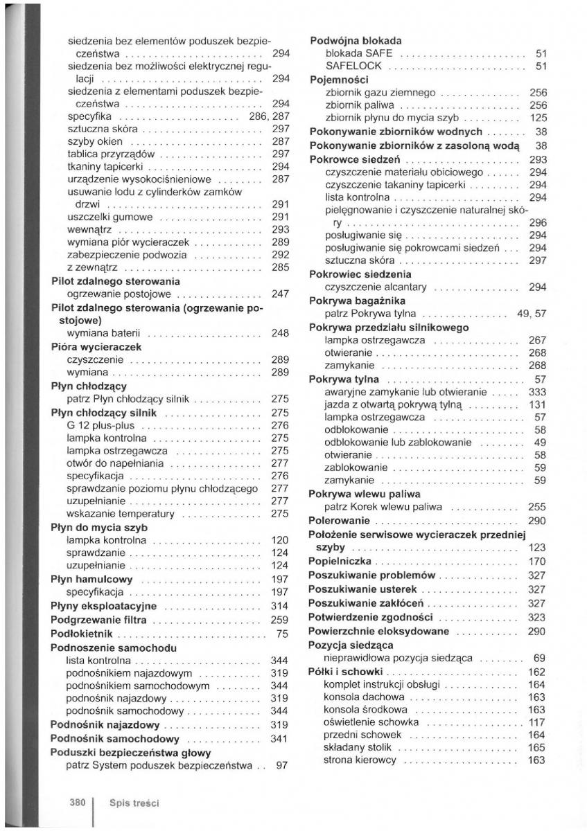 VW Touran I 1 2FL instrukcja obslugi / page 382